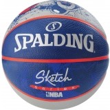 Balón de Baloncesto SPALDING Nba Sketch Robot 3001590000217